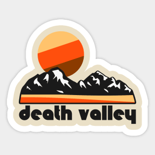 Retro Death Valley ))(( Tourist Souvenir National Park Design Sticker